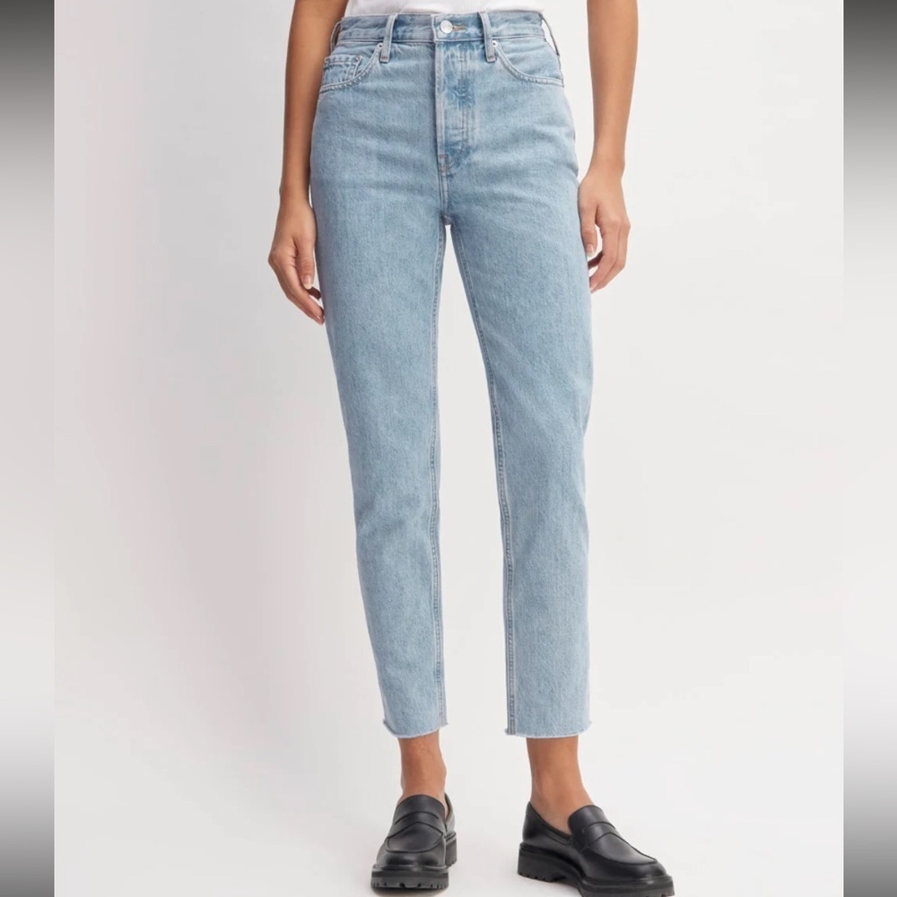Everlane jeans Curvy 90s Cheeky Straight Jeans 
organic cotton high rise 25 new